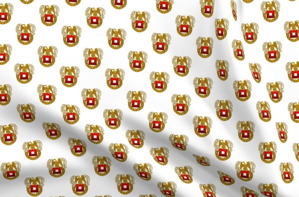 Custom Signal Corps Party Shirt Fabric - Regimental Crest