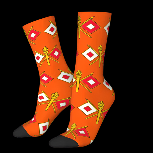 Wig Wag Socks - Orange