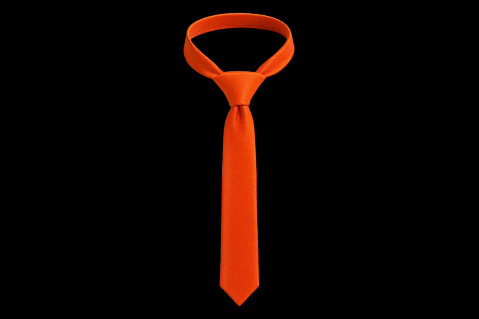 Army AGSU Signal Corps Orange Tie