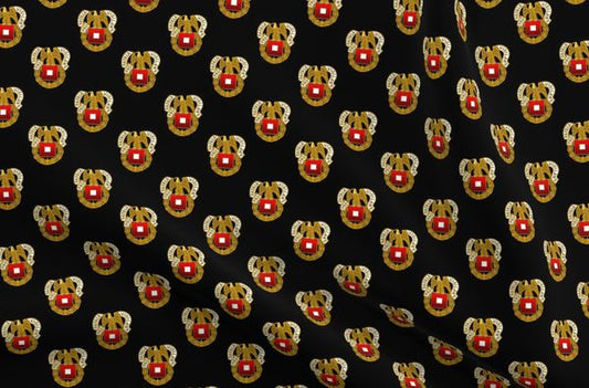 Custom Signal Corps Party Shirt Fabric - Regimental Crest
